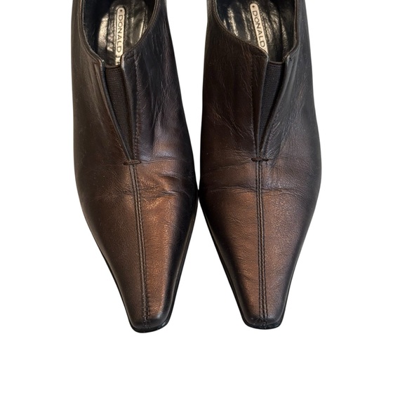 Donald J Pliner Lyndie Leather Ankle Booties in Bronze - Picture 6 of 16